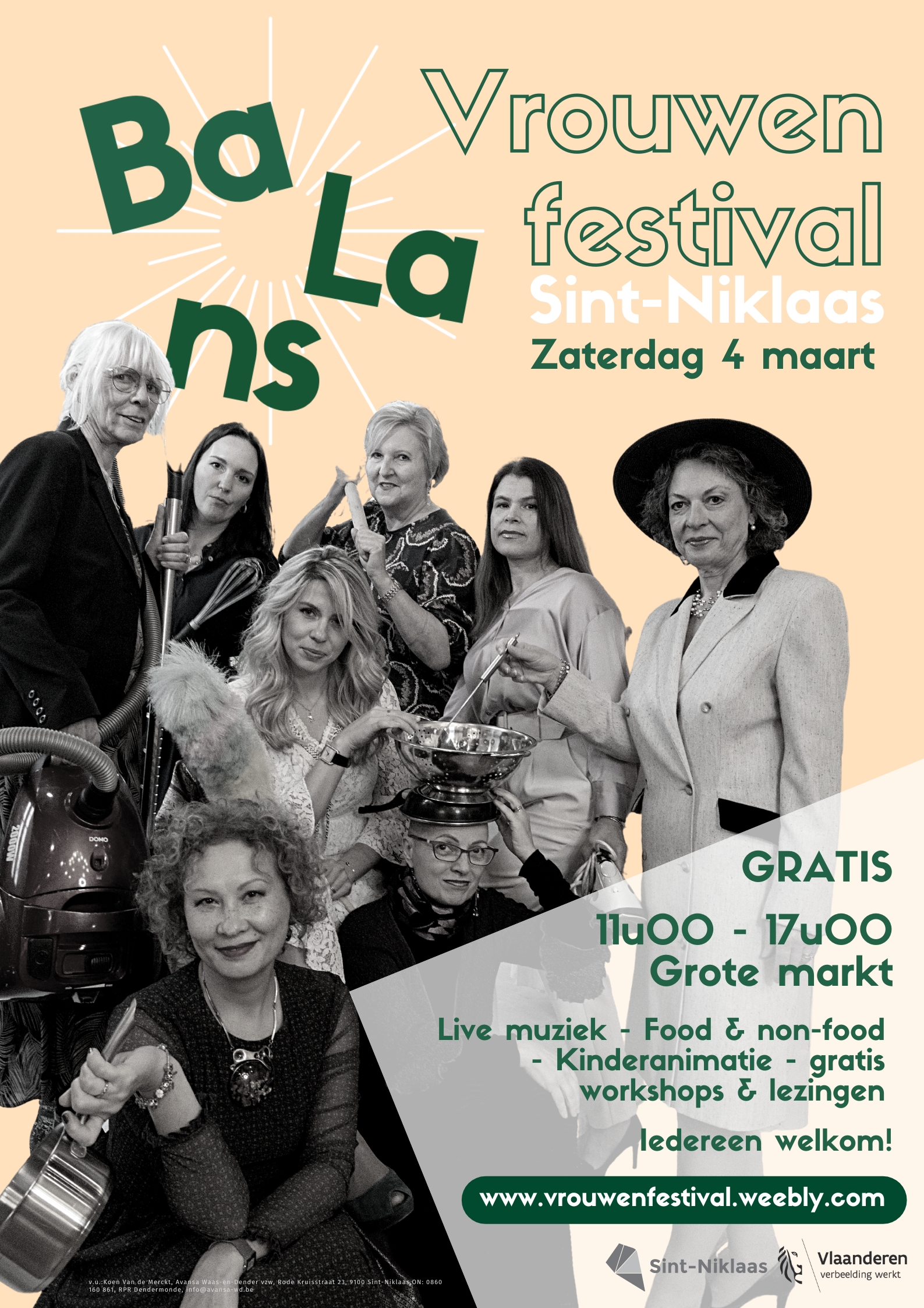 Affiche Vrouwenfestival Sint-Niklaas